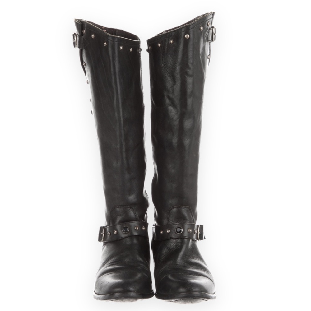 GOLDEN GOOSE VINTAGE KATE LEATHER MOTO RIDING BOOTS **AUTHENTIC** - Picture 5 of 16